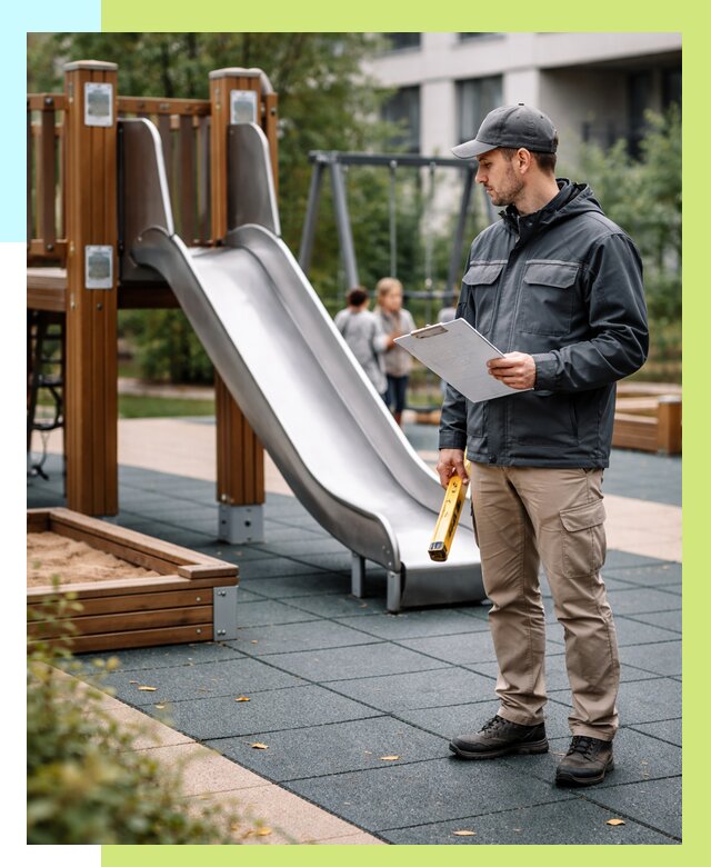 Сертификация детских площадок в Шарыпове от 25263 р. | Алешин-Шрп