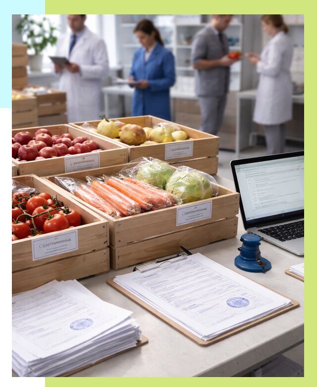 Сертификация овощей и фруктов в Шарыпове от 8589 р. | Алешин-Шрп