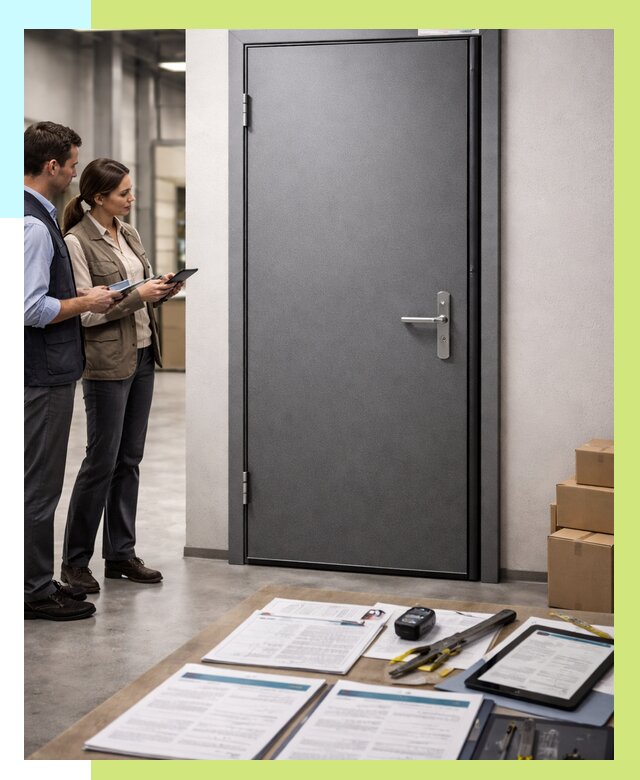 Сертификация противопожарных дверей в Шарыпове от 9095 р. | Алешин-Шрп