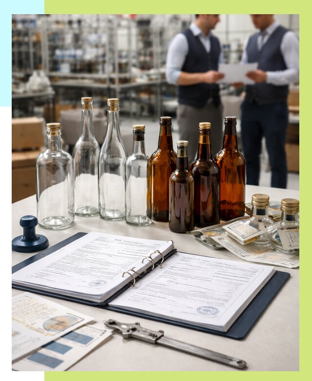 Сертификация стеклянных бутылок в Шарыпове от 25263 р. | Алешин-Шрп