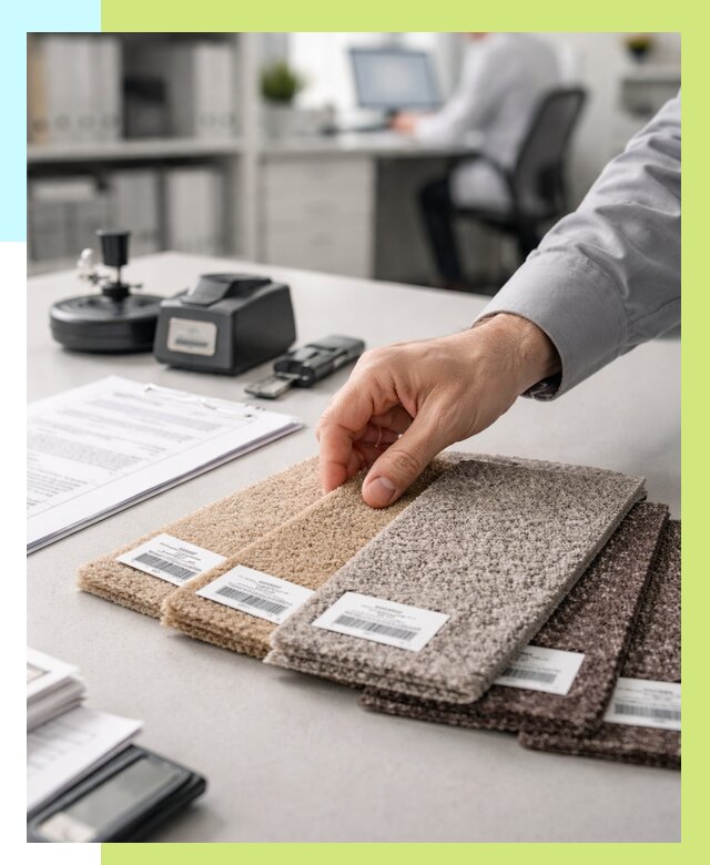 Сертификация ковролина в Шарыпове от 15158 р., Алешин-Шрп