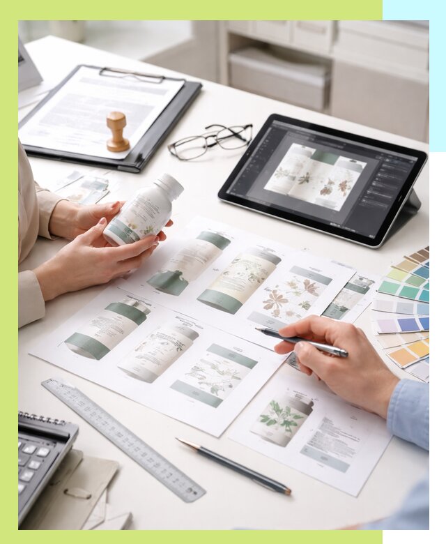 Профессиональная разработка дизайна и текста этикетки продукции в Шарыпове