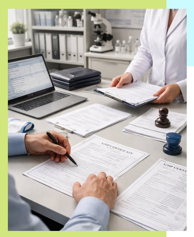 Оформление сертификата GMP в Шарыпове для фармпроизводства