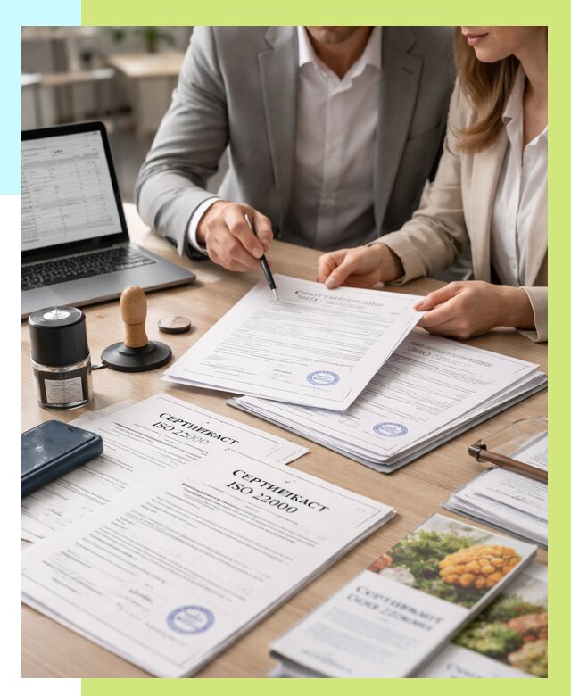 Сертификат ISO 22000 в Шарыпове от 40420 р. под ключ | Алешин-Шрп