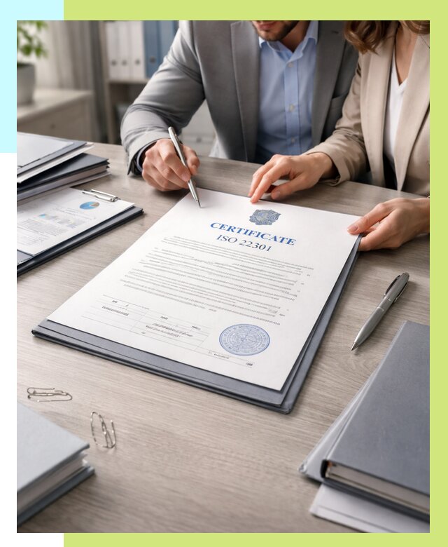 Сертификат ISO 22301 в Шарыпове от 45473 р. | Алешин-Шрп срочно